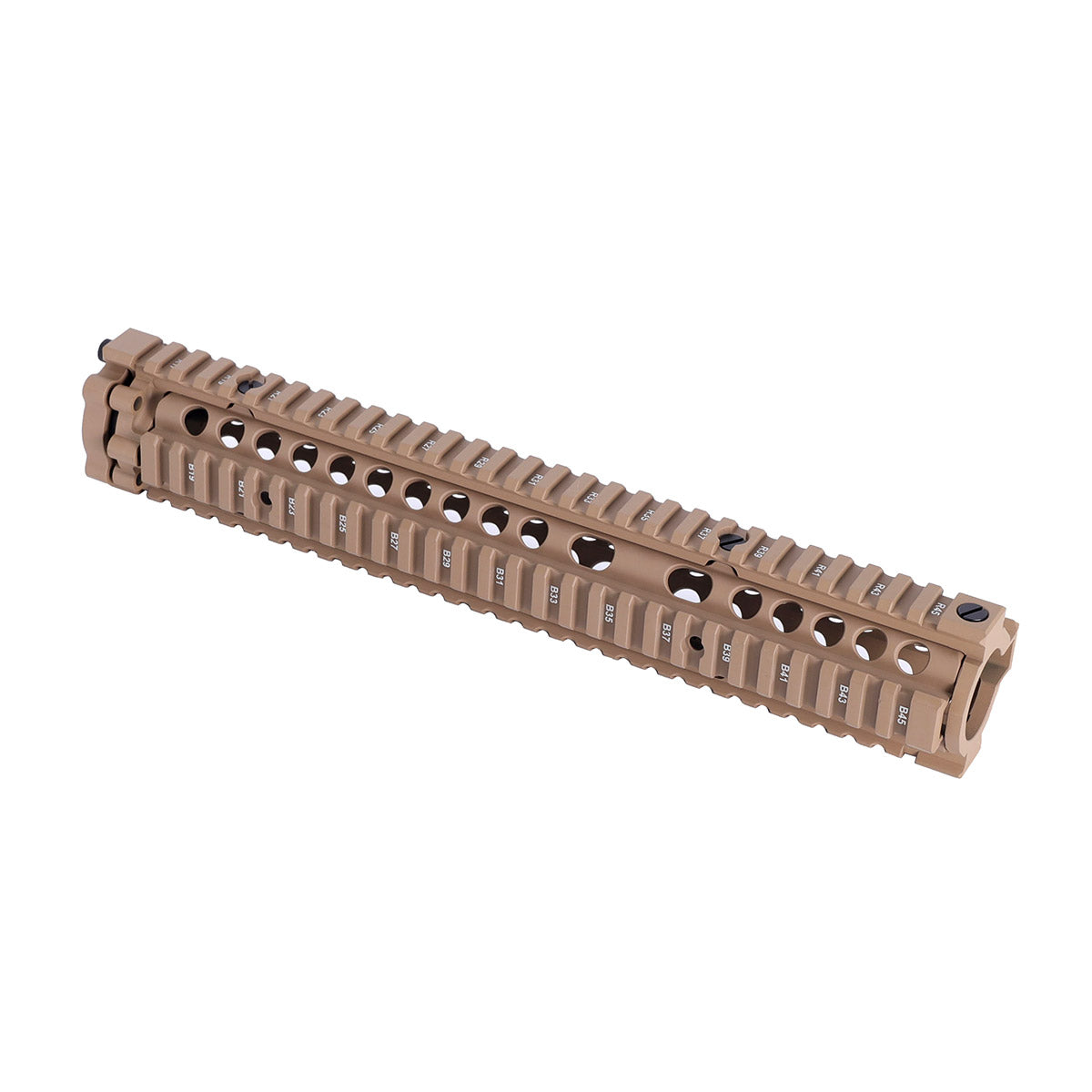 Desert Tan M4A1 Handguard Quad Rail Free Float Two-pieces Design AR-15 ...