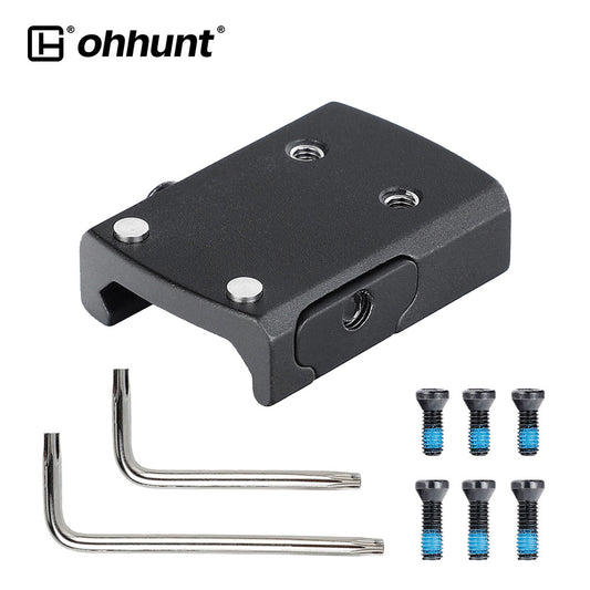 ohhunt® Gen2 Picatinny Red Dot Adapter Plate for Holosun 407K 507K Crimson Trace CTS-1550 Romeo Zero