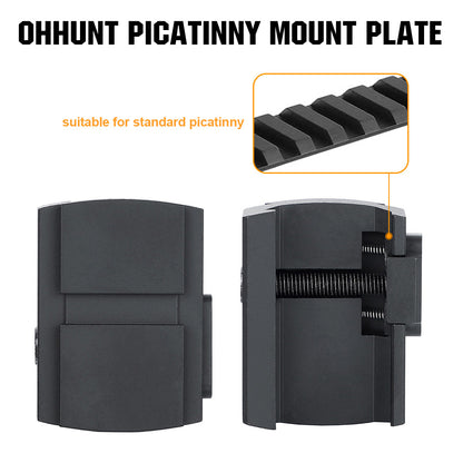 ohhunt® Picatinny Mount Plate Optic Adapter Mount Compatible with Holosun 509T