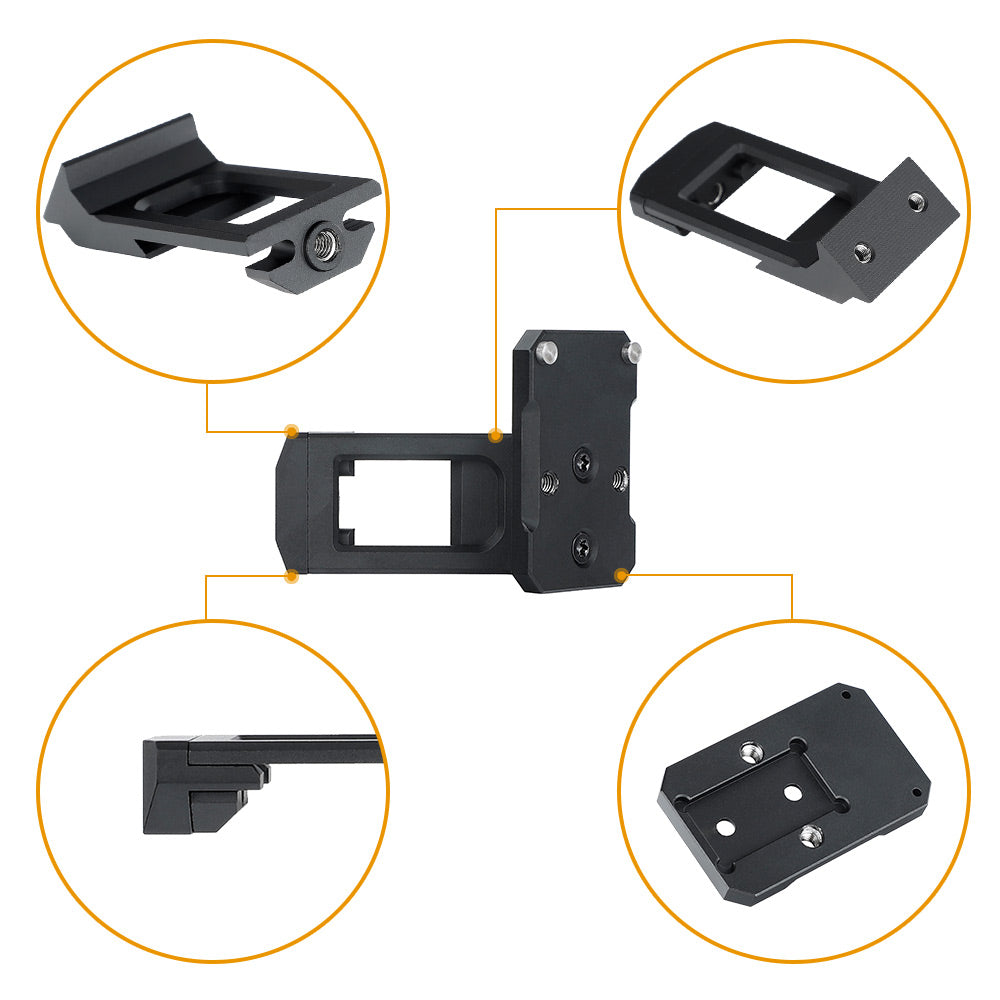 ohhunt® 45° Canted Micro Red Dot Mount for RMR/SRO/407C/507C/508T RMR