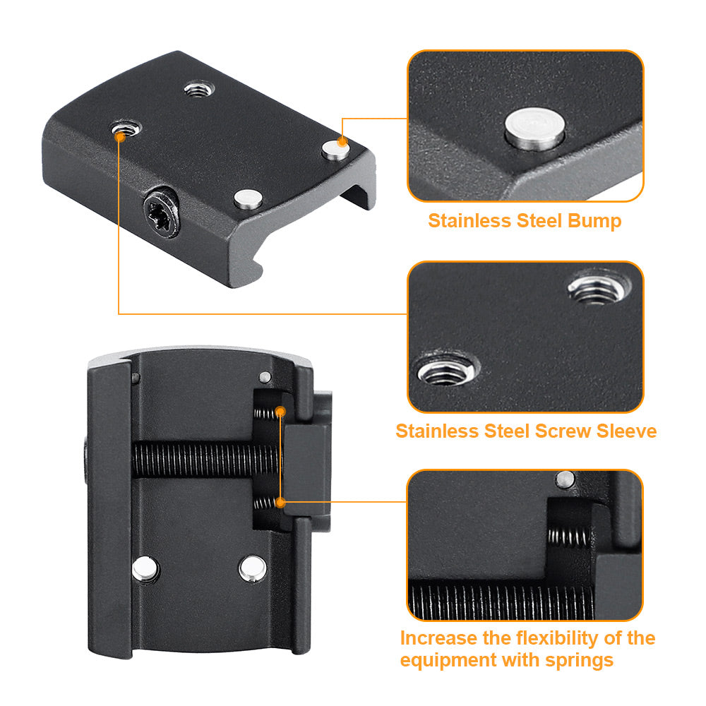 redhot1147さん専用 ohhunt® Gen2 ピカティニー レッド ドット アダプター プレート RMSc