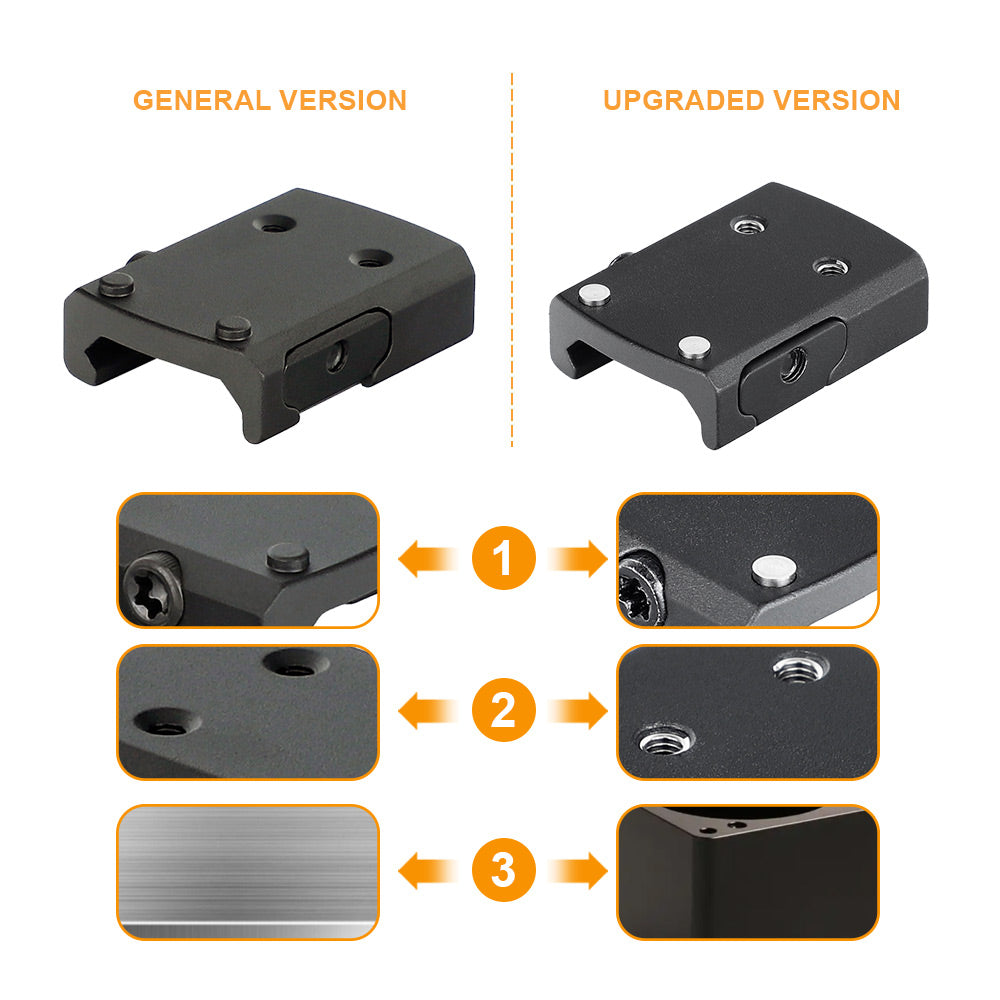 ohhunt® Gen2 ピカティニー レッド ドット アダプター プレート RMSc