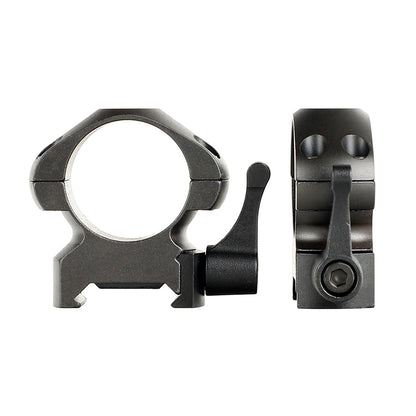 ohhunt® Steel Quick Release 1 inch Picatinny Scope Rings Mount Low Profile 2PCs