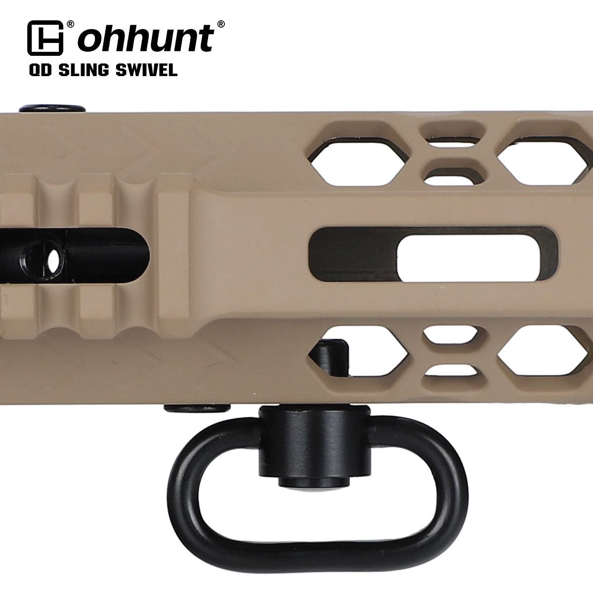 ohhunt® Heavy Duty 1.25" Push-button Quick Detach QD Sling Swivel