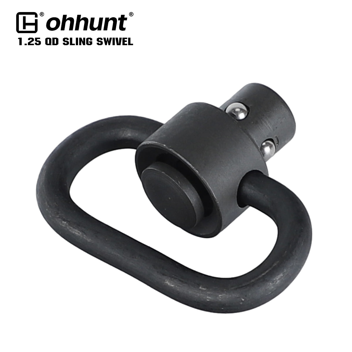 ohhunt® Heavy Duty 1.25" Push Button QD Sling Swivel MIL-Spec