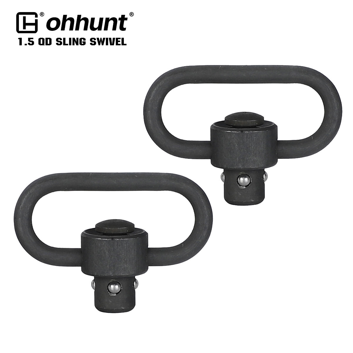 ohhunt® Heavy Duty 1.5" Push-button QD Sling Swivel
