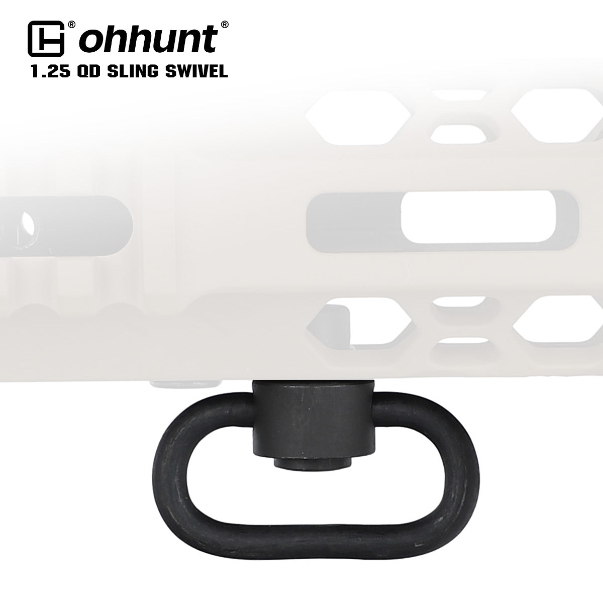 ohhunt® Heavy Duty 1.25" Push Button QD Sling Swivel MIL-Spec