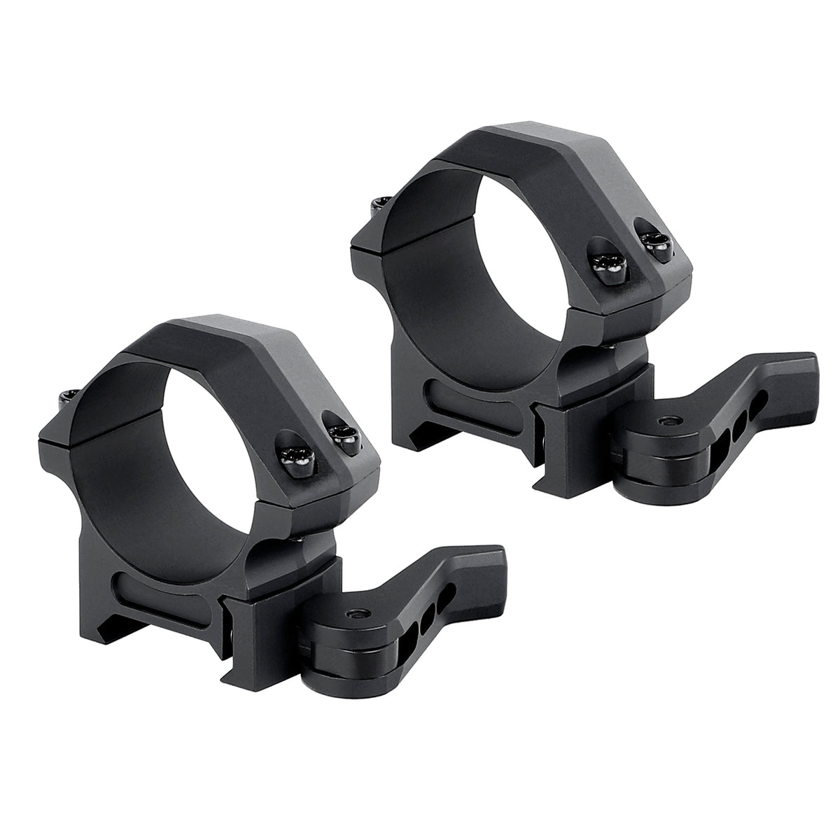 Red Scope Rings ohhunt® Pro QD 30mm Scope Rings Picatinny Rail Mount 7075-T6 Aluminum