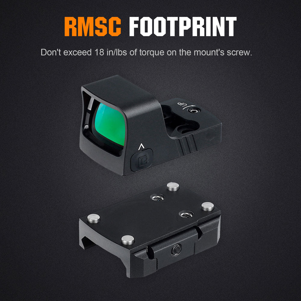 ohhunt® RD U1G 3 MOA Shake Awake RMSc Green Dot Sight, 10 Brightness Levels Come with Picatinny Mount