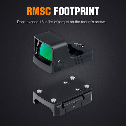 ohhunt® RD U1G 3 MOA Shake Awake RMSc Green Dot Sight, 10 Brightness Levels Come with Picatinny Mount