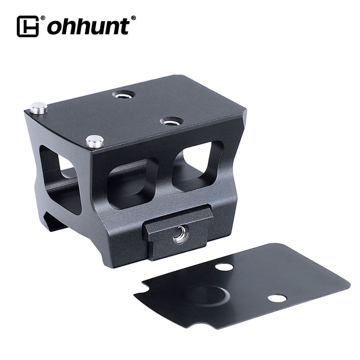 Picatinny Red Dot Riser Mount with Sealing Plate fit for RMR footprint ...