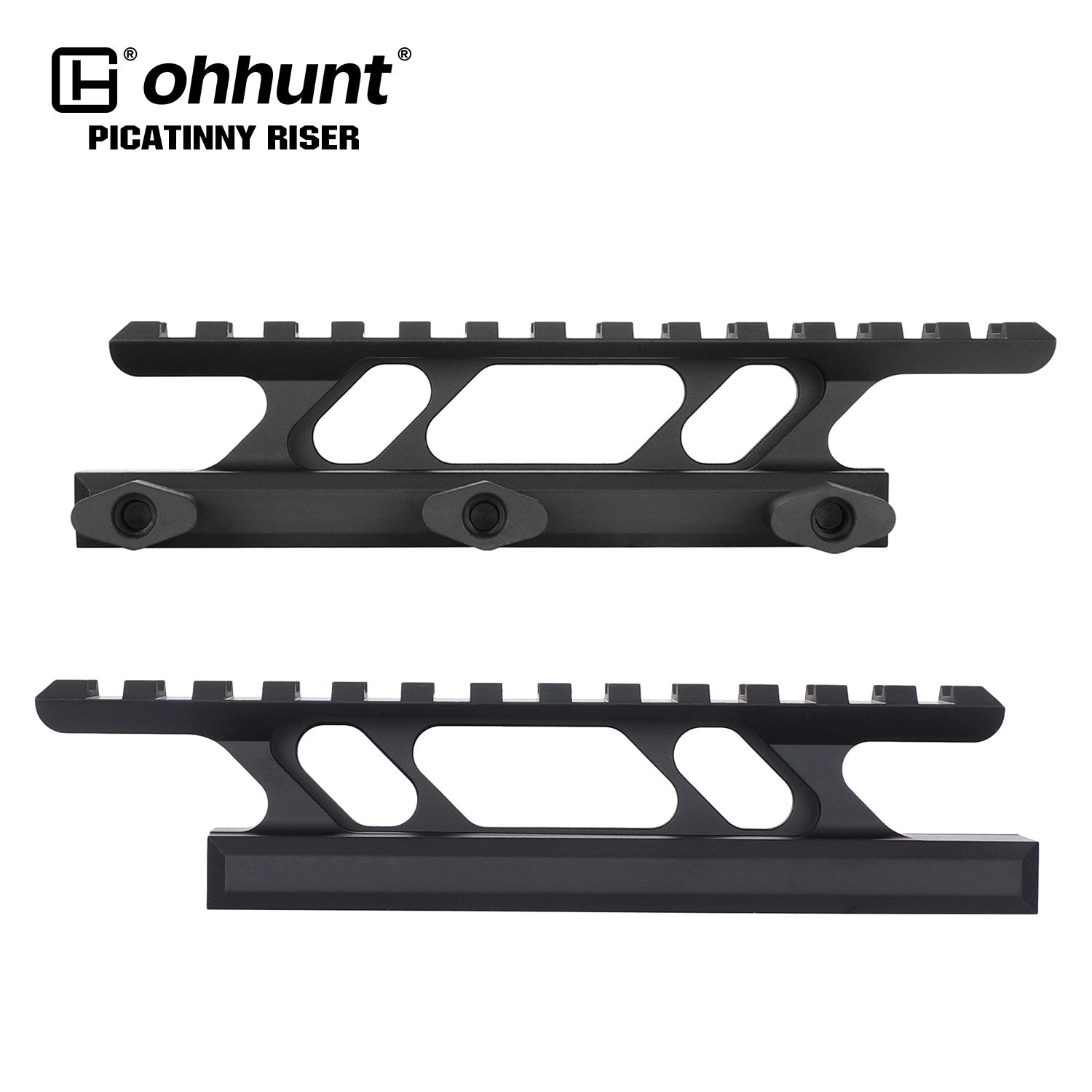 ohhunt カンチレバー ライザー マウント 1.1 インチ レール ライザー