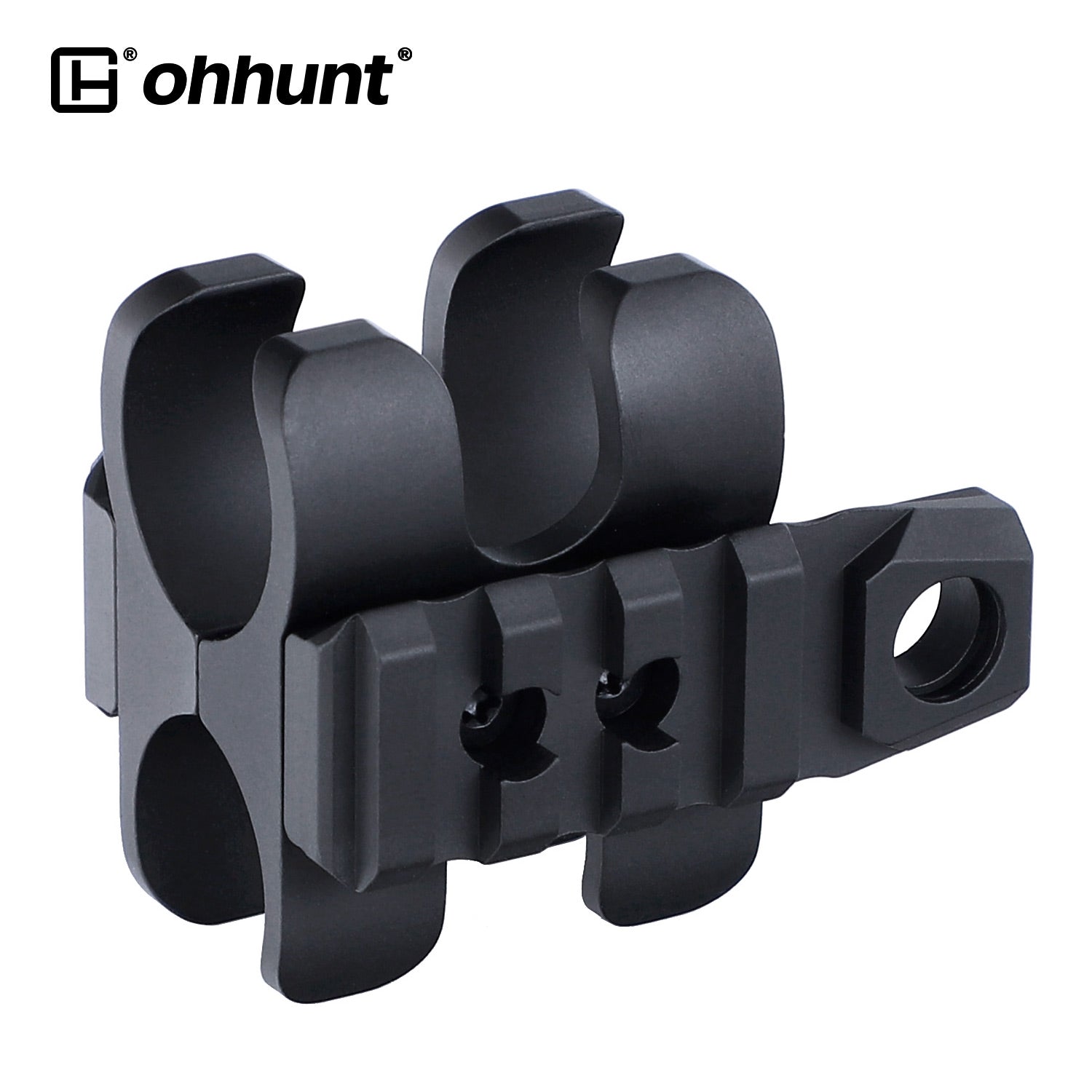 Clamp Rifle Rings ohhunt® 12 Gauge Barrel Clamp Flashlight Mount Magazine Tube Clamp wit