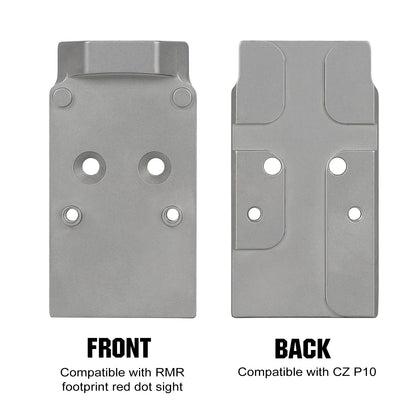 ohhunt® Titanium Optics Adapter Plate Compatible with Trijicon RMR/SRO/Holosun 407C/507C/508C/508T and fit CZ P-10