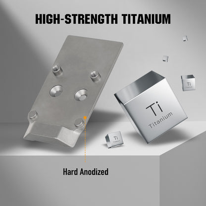 ohhunt® Titanium Optics Adapter Plate Compatible with Trijicon RMR/SRO/Holosun 407C/507C/508C/508T and fit CZ P-10