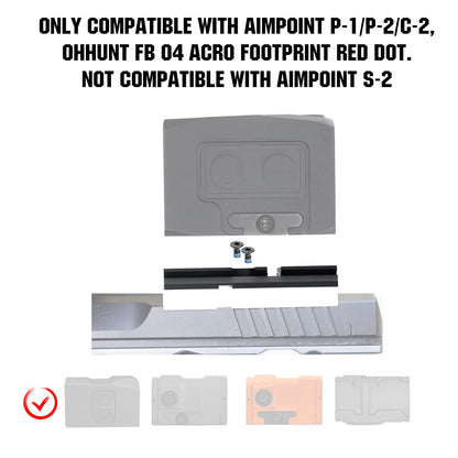 ohhunt® ACRO Red Dot Adapter Plate Compatible with CZ Shadow 2 OR