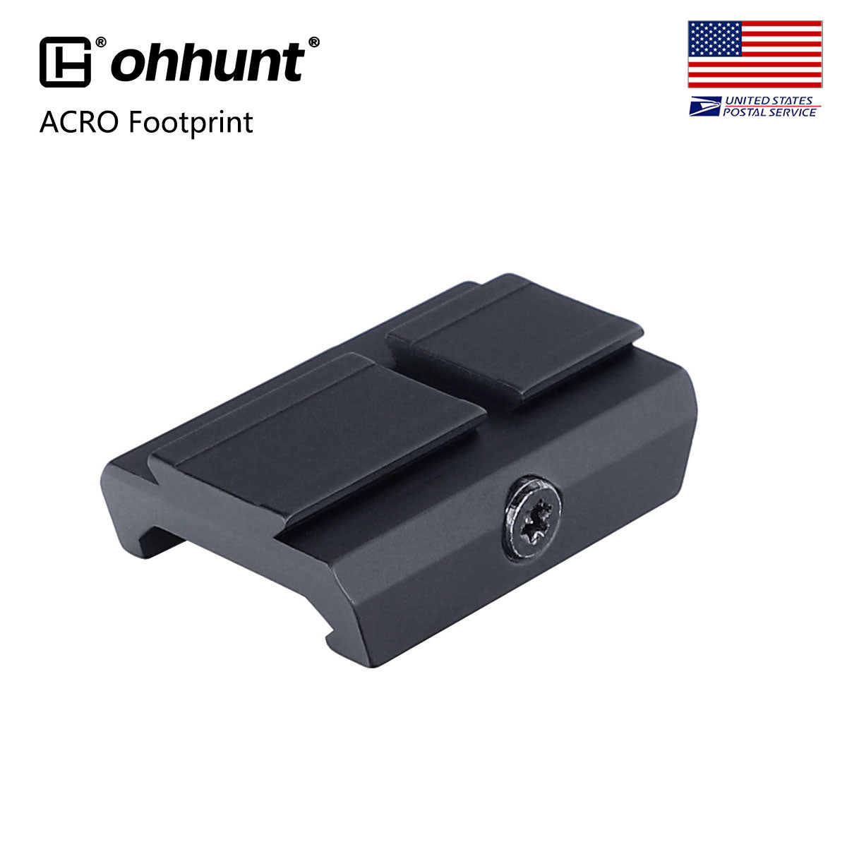 ohhunt® ロープロファイル ACRO フットプリント ピカティニー レッド