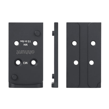 ohhunt® Red Dot Adapter Plate Compatible with Leupold DeltaPoint Pro/EOTech EFLX, Fit for Glock 17/19 MOS