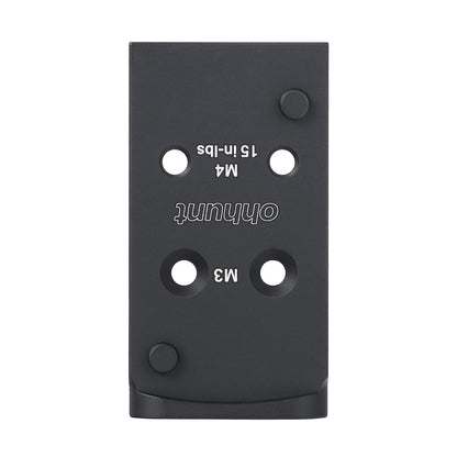 ohhunt® Red Dot Adapter Plate Compatible with Leupold DeltaPoint Pro/EOTech EFLX, Fit for Glock 17/19 MOS