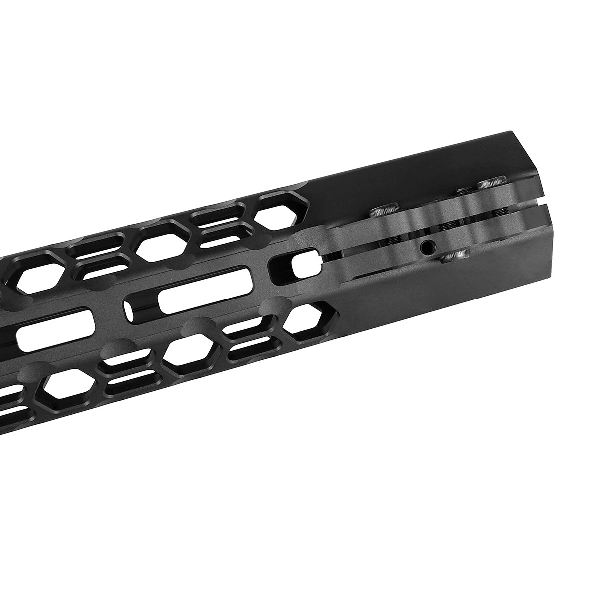 ohhunt® High Profile AR10 LR308 M-lok Free-Float Handguard with Angle Cut Front - 17 inch
