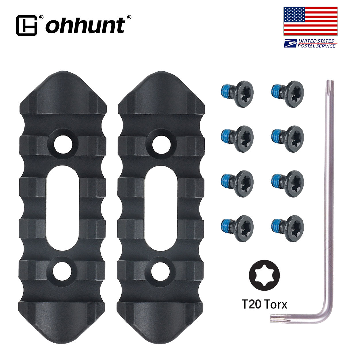 ohhunt® Detachable Picatinny Rails for Large ID 1.8" Round Handguard