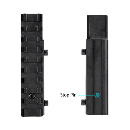 ohhunt® 11mm Dovetail to Picatinny Rail Adapter Convert Mount with Stop Pin  - 9 Slot