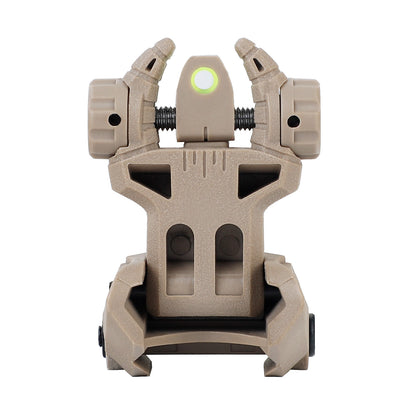 ohhunt® Fiber Optic Flip Up Sights Polymer - Beast Horn, FDE