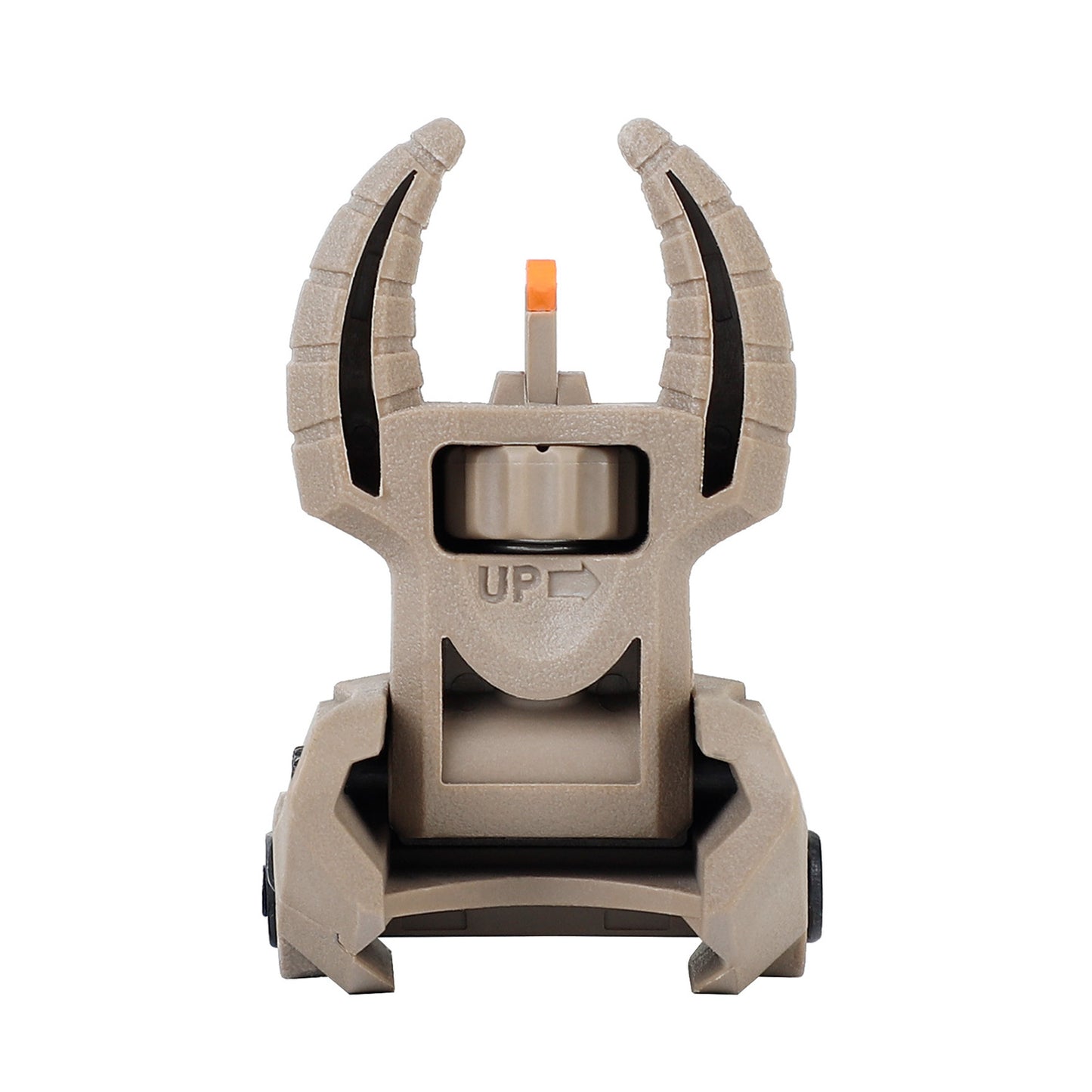 ohhunt® Fiber Optic Flip Up Sights Polymer - Beast Horn, FDE