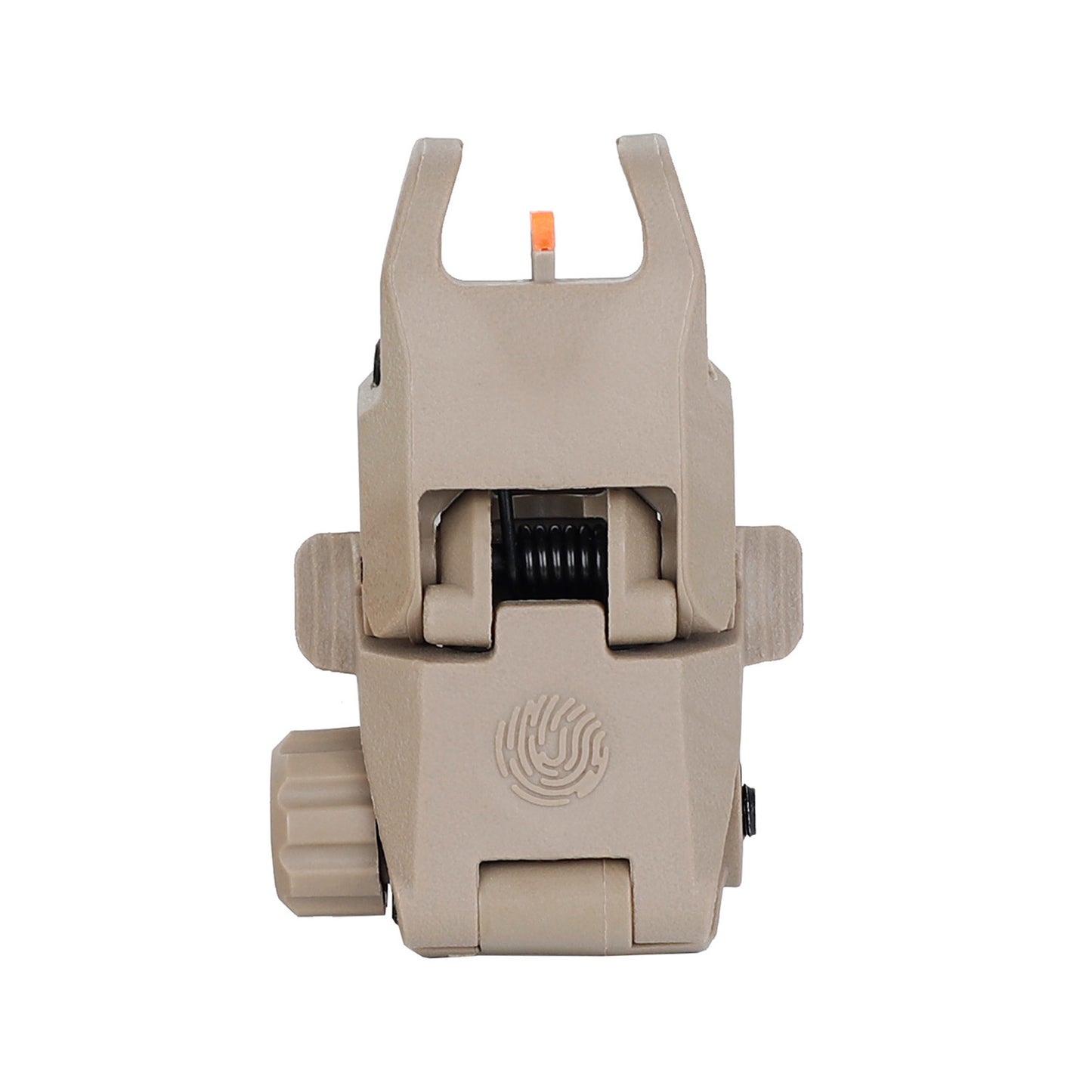 ohhunt® Fiber Optic Flip Up Sights Polymer Back Up Front Rear Sight for Picatinny - Tan
