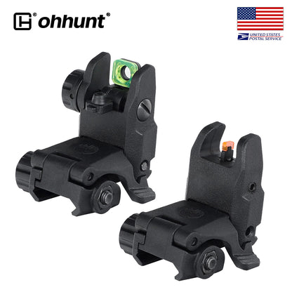 Fiber Optic Flip Up Sights for Picatinny Rails