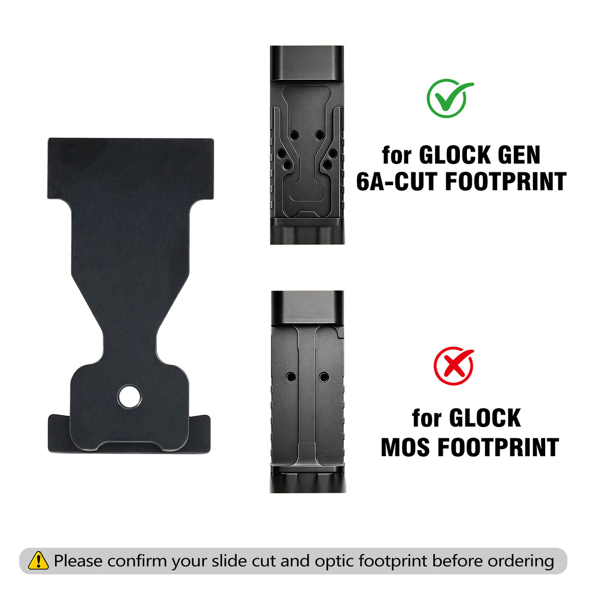 Glock Gen 6 ORS Adapter Plate - RMSc Footprint