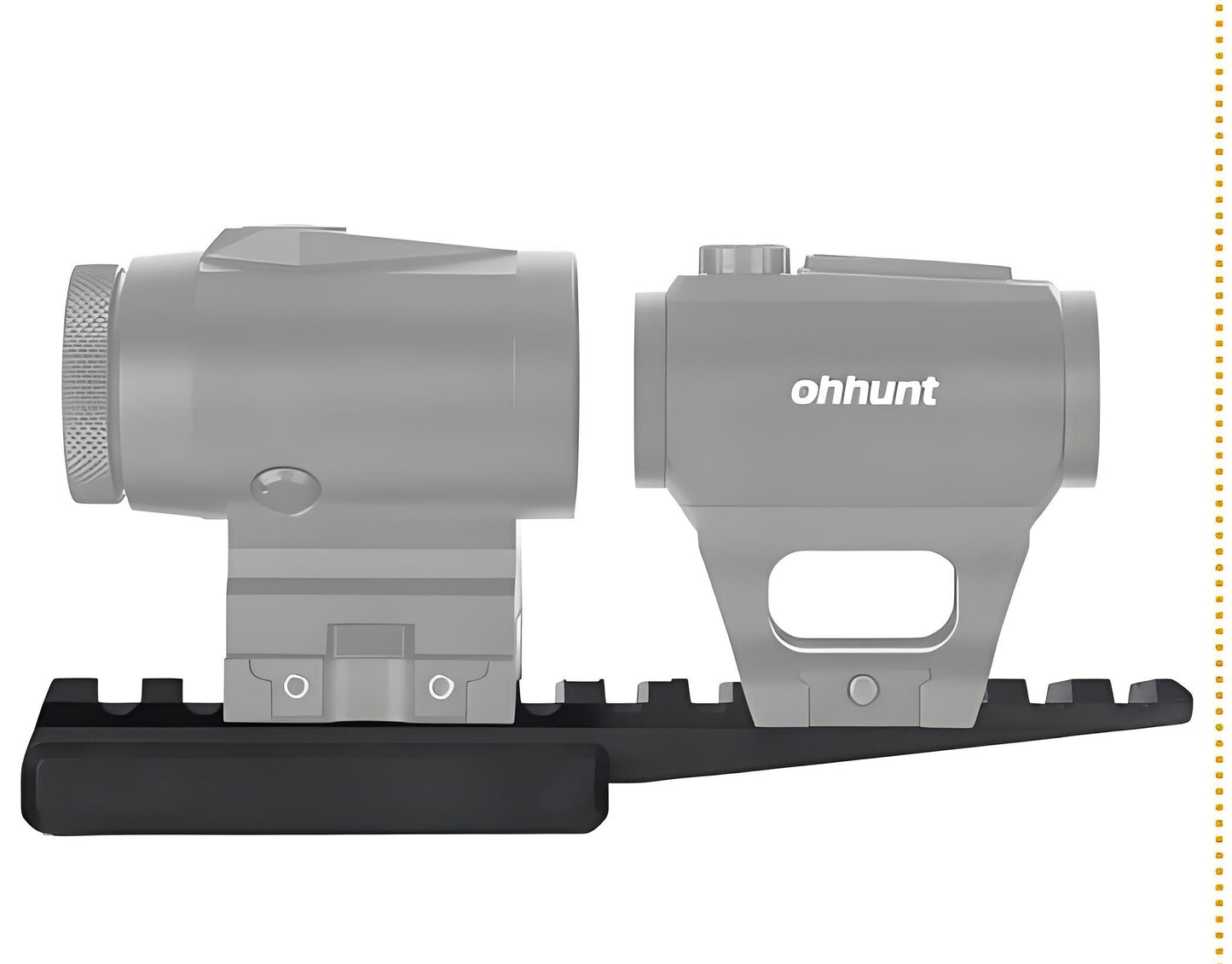 ohhunt® Picatinny Riser Mount 0.5" Height Low Profile Optic Riser