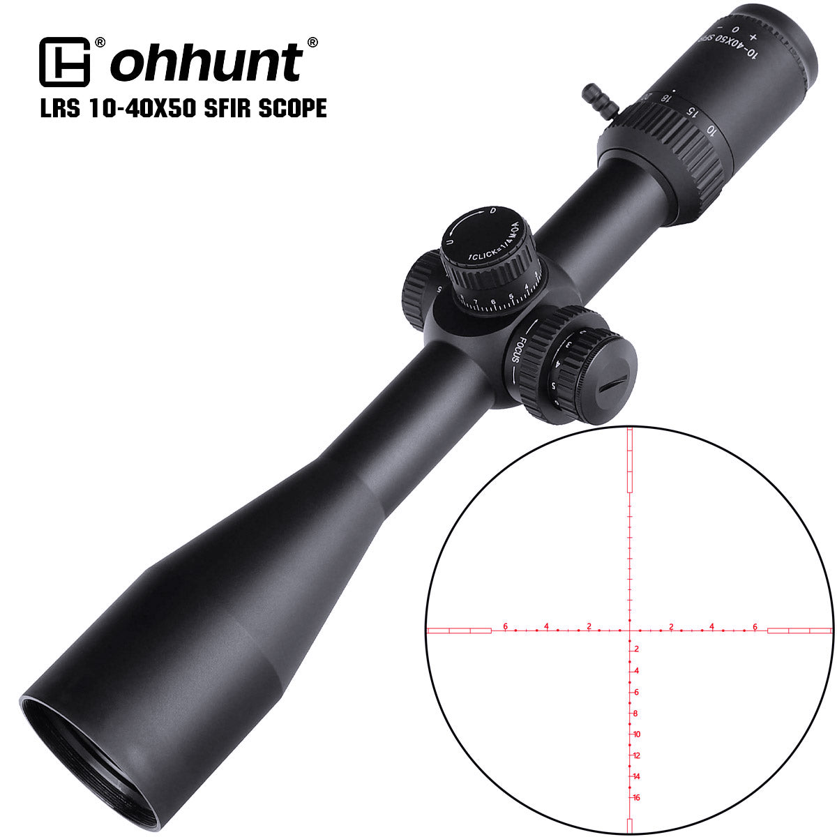 ohhunt® LRS 10-40X50 SFIR Long Range Rifle Scopes