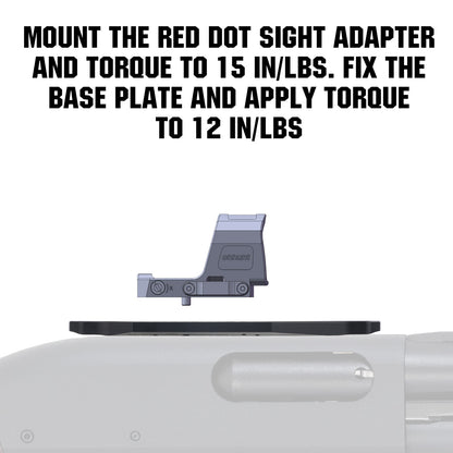 Multi-Footprint Red Dot Mount Adapter Plate for Shotgun