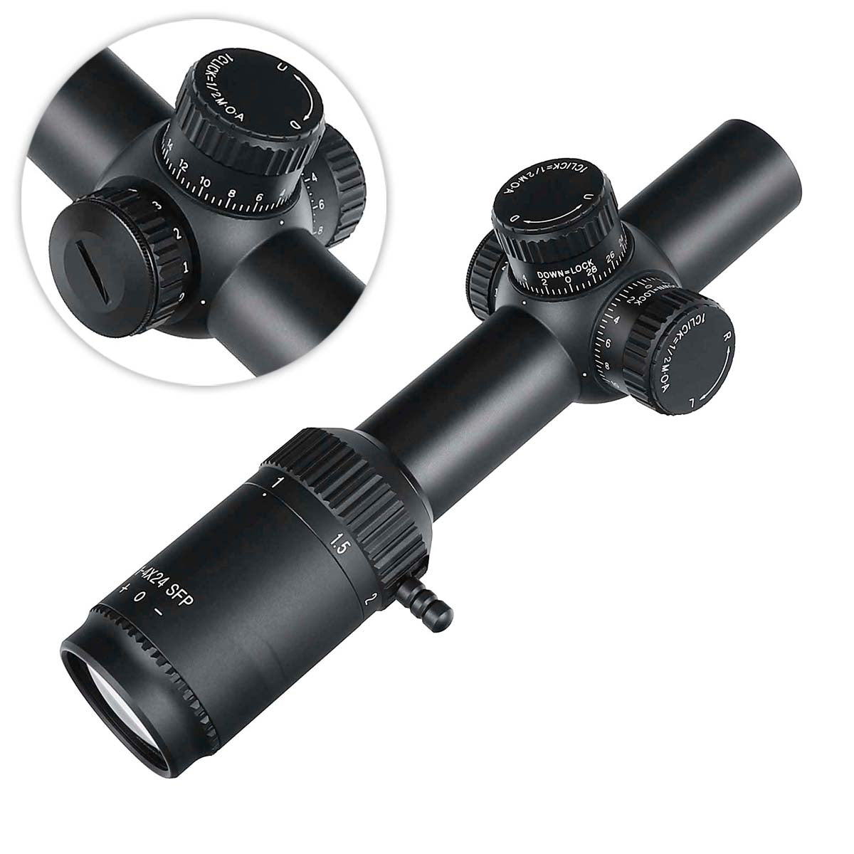 ohhunt® 1-4X24 SFP Compact Rifle Scope 1-4x LPVO Optics