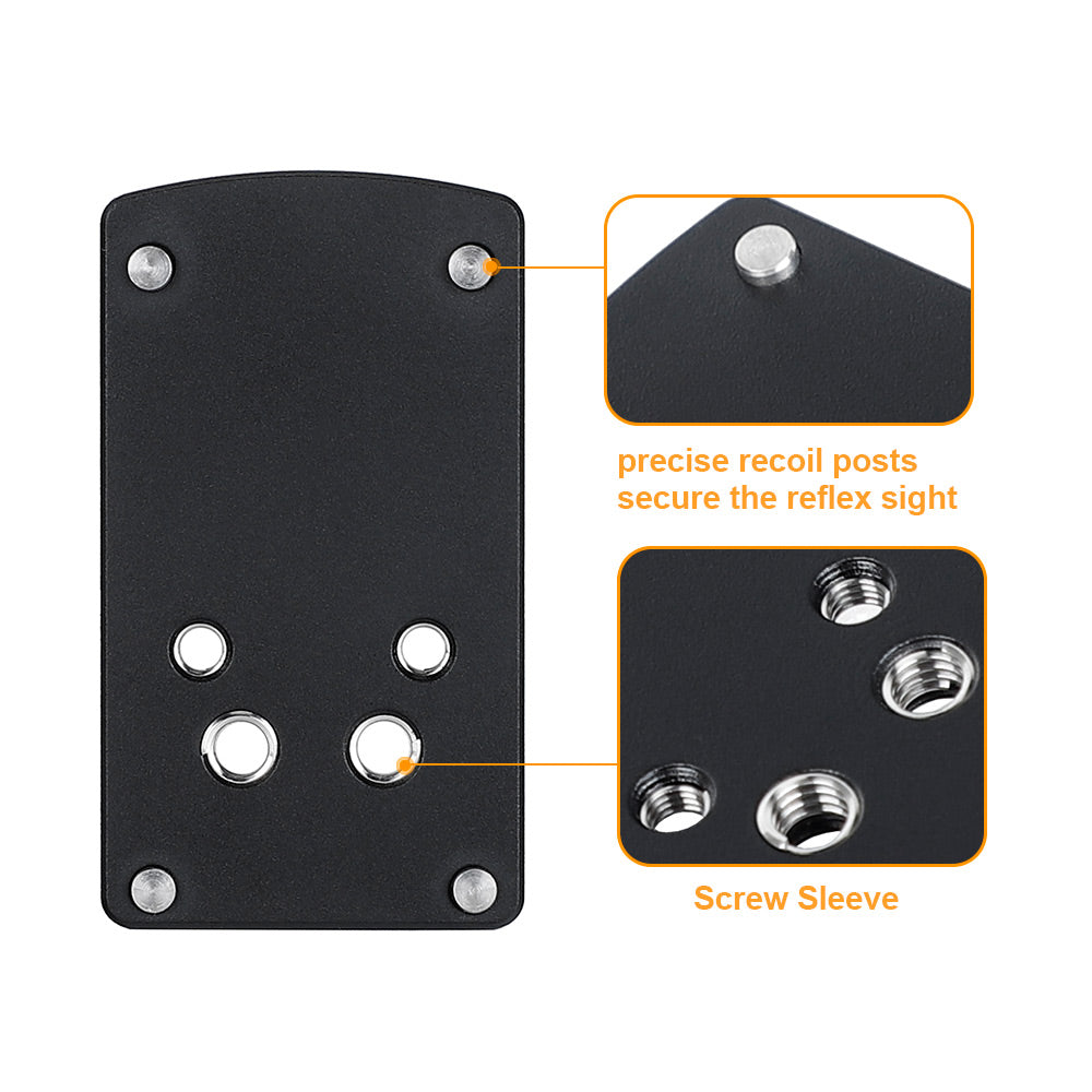 ohhunt® Red Dot Mounting Plate Adapter for Glock Compatible with Docte