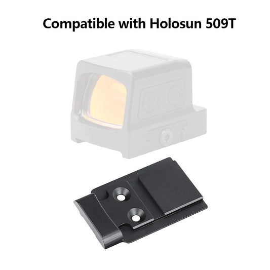 ohhunt® Red Dot Adapter Plate Compatible with Holosun 509T Fit Glock 17 19 MOS
