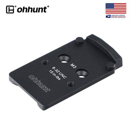 ohhunt® Optic Adapter Plate Compatible with Trijicon RMR/SRO/Holosun 407C/507C/508T, Fit for Walther PDP 2.0