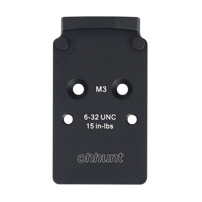 ohhunt® Optic Adapter Plate Compatible with Trijicon RMR/SRO/Holosun 407C/507C/508T, Fit for Walther PDP 2.0