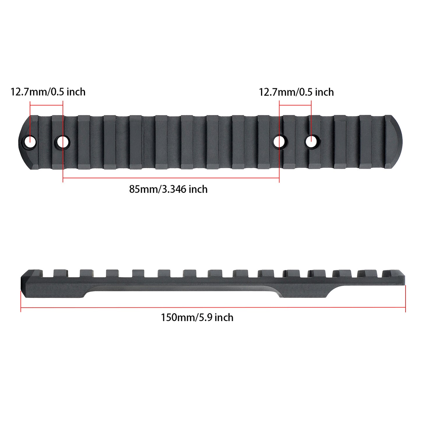 ohhunt® Steel Picatinny Rail Scope Mount for Savage 93, 93R17, Mark II with #6-48/#8-40 Screws