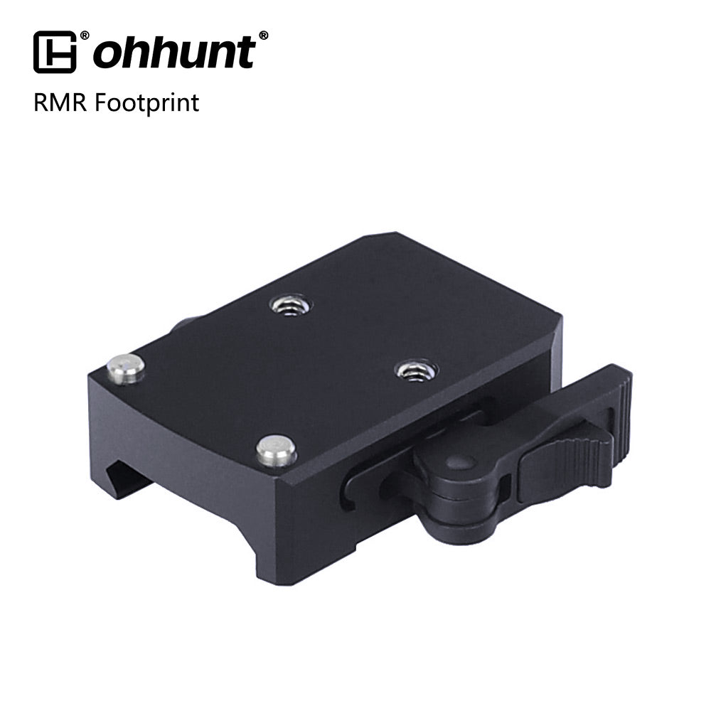 Low Profile Rmr Mount ohhunt® Low Profile QD Picatinny Red Dot Riser Mount for RMR Footprint