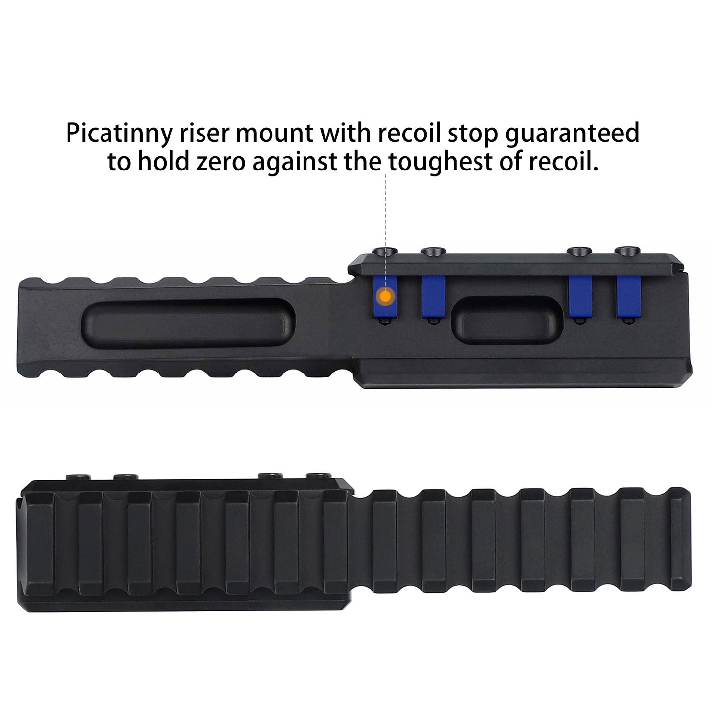 ohhunt® 0.5" Height Picatinny Riser Mount Low Profile Optic Riser