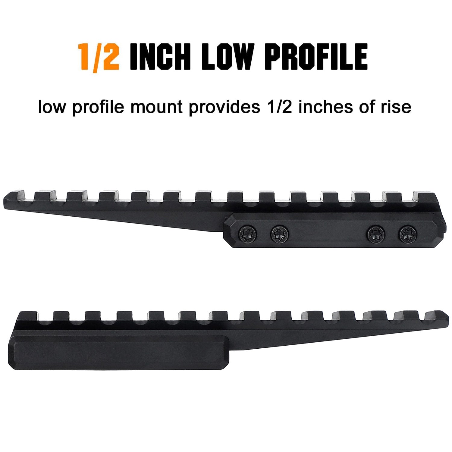 SPINA OPTICS Riser Mount 1.1 Inch High Profile 20mm Picatinny Rail Scope Mount 13 Slots For Airsoft Pistols Rifle Scope