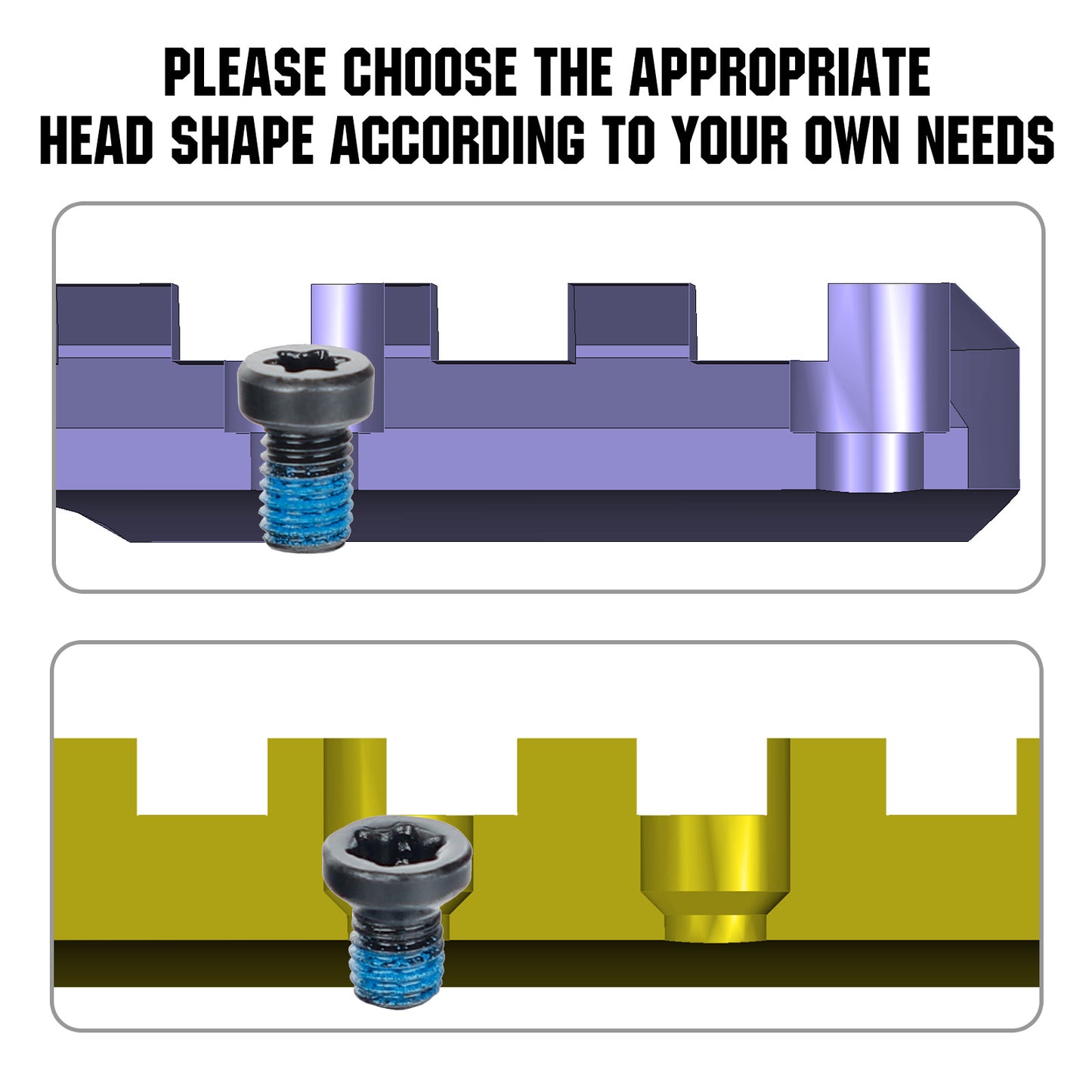Rail Screws T15 Torx 