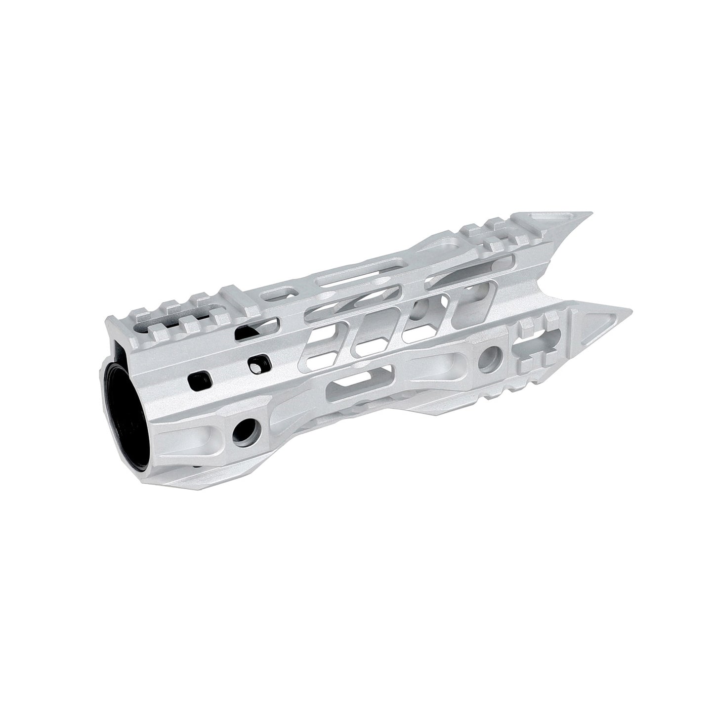 Raw Aluminum AR15 Javelin Handguard with Steel Barrel Nut 7" 10" 12" 15"