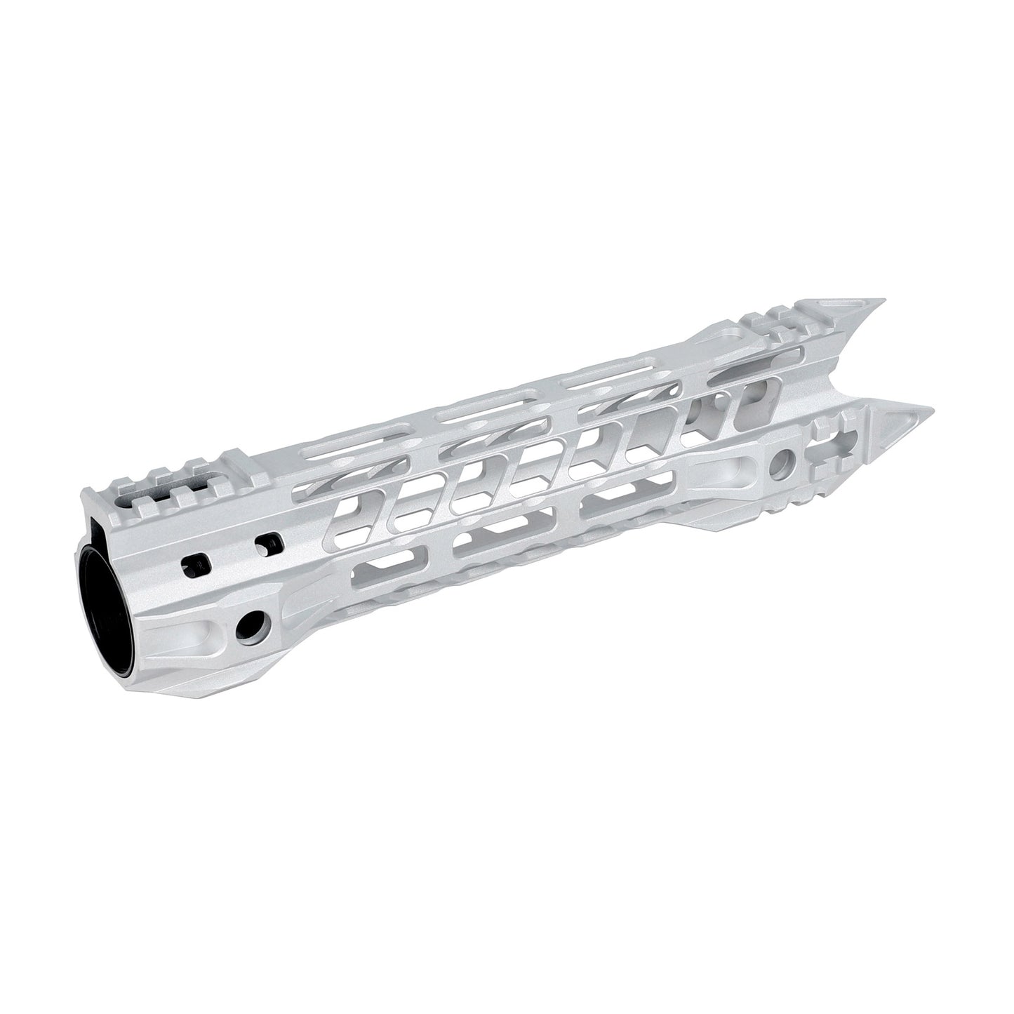 Raw Aluminum AR15 Javelin Handguard with Steel Barrel Nut 7" 10" 12" 15"