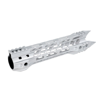 Raw Aluminum AR15 Javelin Handguard with Steel Barrel Nut 7" 10" 12" 15"