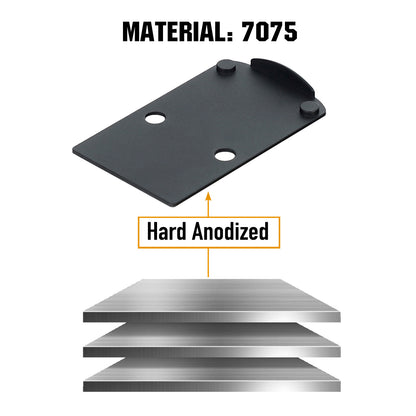 RMR Footprint Red Dot Adapter Plate with Romeo 1 Pro Optic Ready Cut for SIG P320