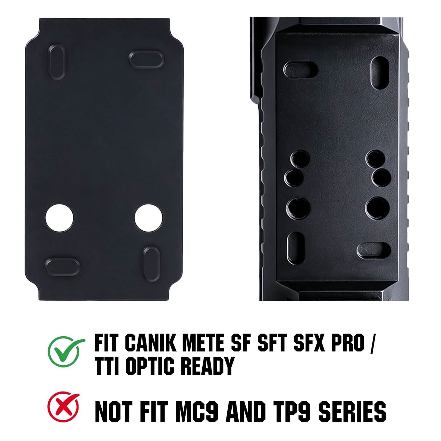 ohhunt® Red Dot Adapter Plate for Canik Mete/TTI Optic Ready Compatible with RMSC Optic
