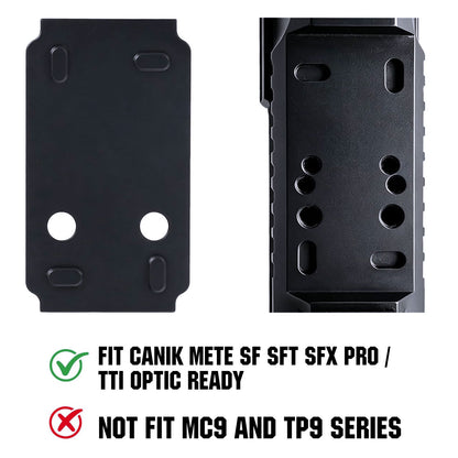 ohhunt® Red Dot Adapter Plate for Canik Mete/TTI Optic Ready Compatible with RMSC Optic